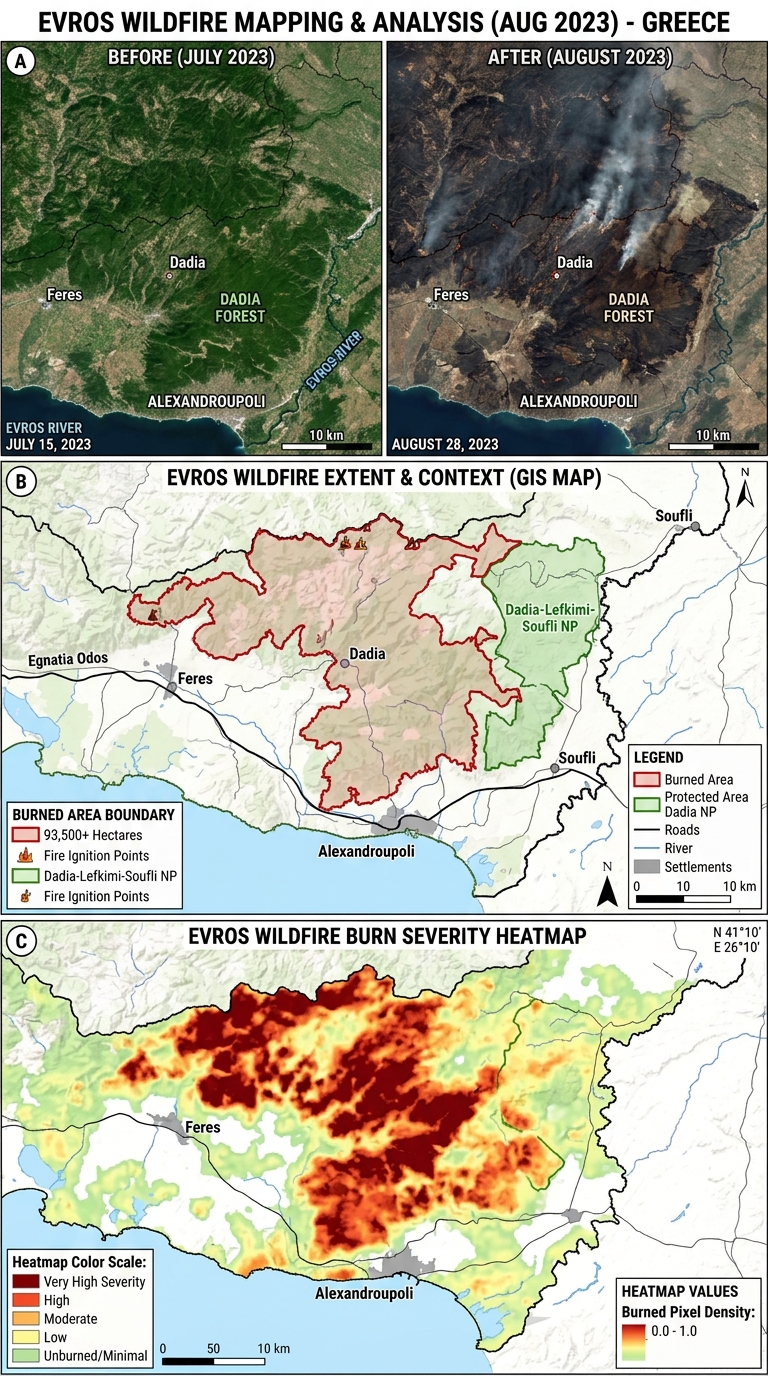 Evros Wildfire Mapping